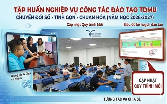 Ban Quản lý Đào tạo tập huấn nghiệp vụ chuẩn bị cho năm học 2026 – 2027