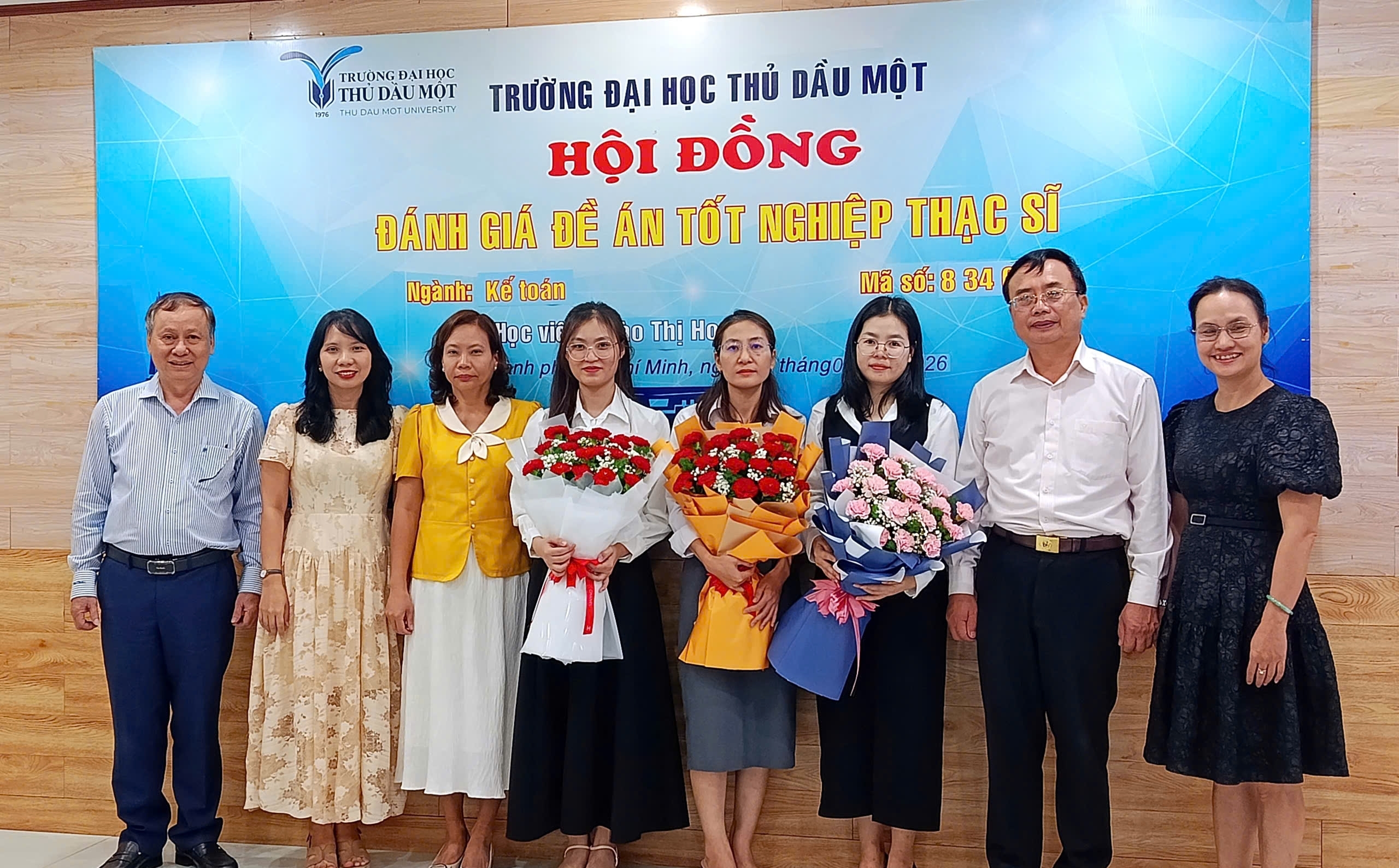 Trường Đại học Thủ Dầu Một tổ chức Hội đồng đánh giá Đề án tốt nghiệp thạc sĩ ngành Kế toán
