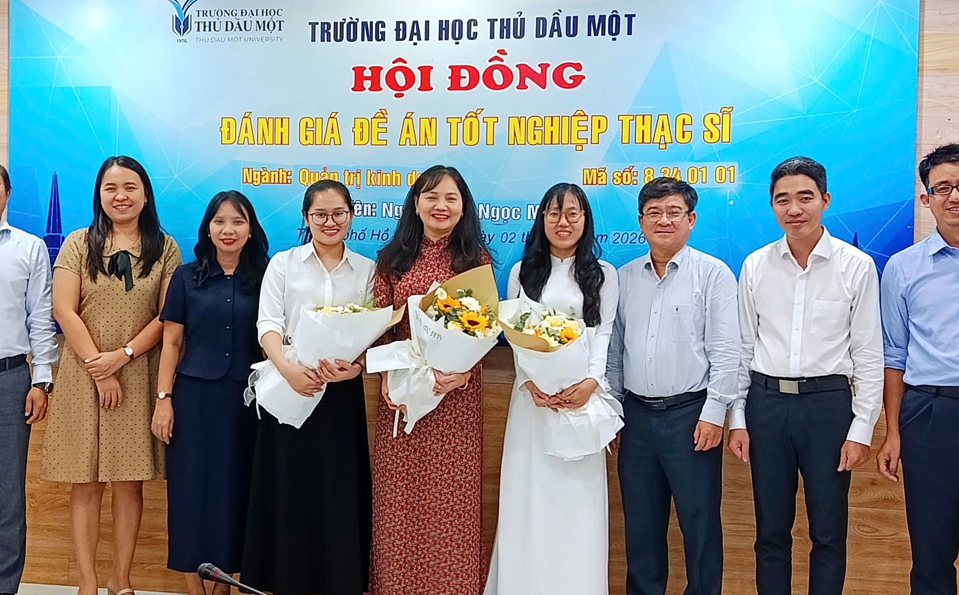 Trường Đại học Thủ Dầu Một tổ chức Hội đồng đánh giá Đề án tốt nghiệp thạc sĩ ngành Quản trị kinh doanh 